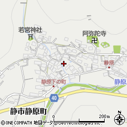 京都府京都市左京区静市静原町172周辺の地図