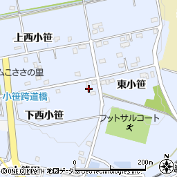 愛知県豊田市越戸町下西小笹93-2周辺の地図