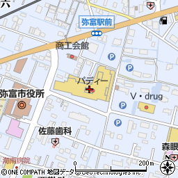 仙石パディー弥富店周辺の地図