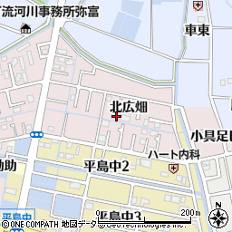 愛知県弥富市平島町北広畑11-5周辺の地図