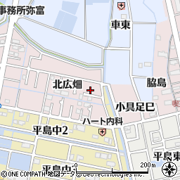 愛知県弥富市平島町北広畑8周辺の地図