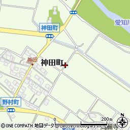 滋賀県東近江市神田町周辺の地図