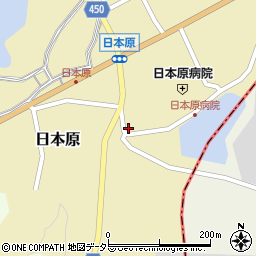 岡山県津山市日本原345周辺の地図