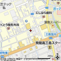 静岡県三島市南町14-7周辺の地図
