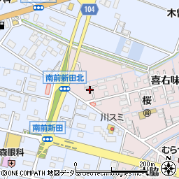 愛知県弥富市平島町喜右味名17周辺の地図