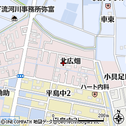 愛知県弥富市平島町北広畑11-9周辺の地図