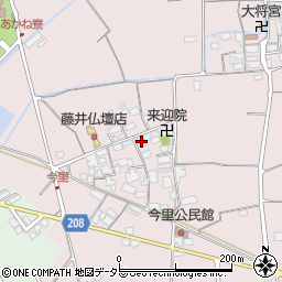 滋賀県東近江市小脇町1877周辺の地図