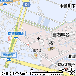 愛知県弥富市平島町喜右味名21周辺の地図