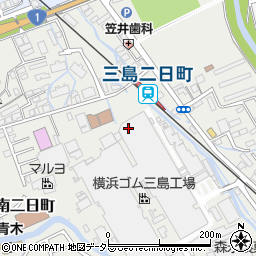 静岡県三島市南二日町周辺の地図
