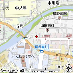 京都府南丹市園部町上本町27周辺の地図