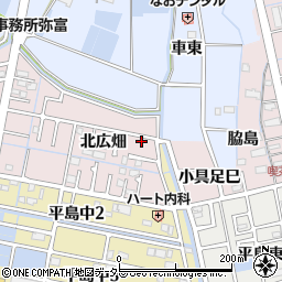 愛知県弥富市平島町北広畑8-3周辺の地図