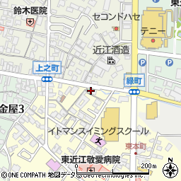 滋賀県東近江市八日市東本町5-8周辺の地図