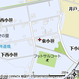 愛知県豊田市越戸町東小笹210-2周辺の地図