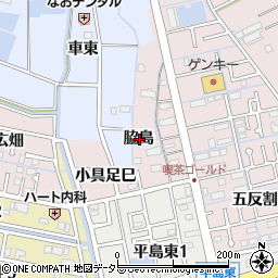 愛知県弥富市平島町脇島周辺の地図