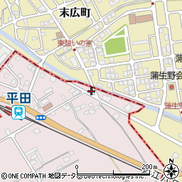 滋賀県東近江市平田町104-8周辺の地図