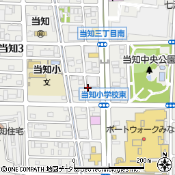 愛知県名古屋市港区当知周辺の地図