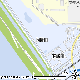 愛知県弥富市小島町上新田周辺の地図