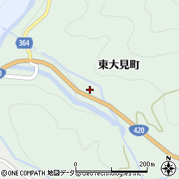 愛知県豊田市東大見町市平周辺の地図