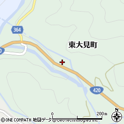 愛知県豊田市東大見町（市平）周辺の地図