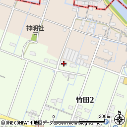 愛知県弥富市竹田2丁目52周辺の地図