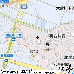 愛知県弥富市平島町喜右味名22周辺の地図