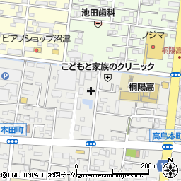 静岡県沼津市本田町2-53周辺の地図