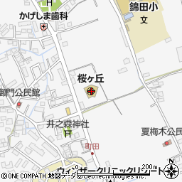 篠木学園桜ケ丘幼稚園周辺の地図