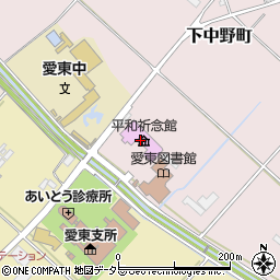滋賀県平和祈念館周辺の地図