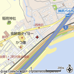 神沢川酒造場前周辺の地図