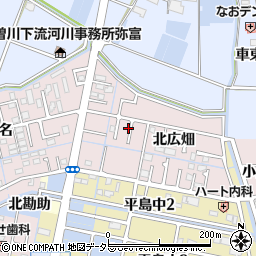 愛知県弥富市平島町北広畑14-12周辺の地図
