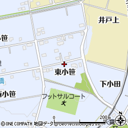 愛知県豊田市越戸町東小笹215周辺の地図