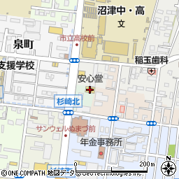 株式会社安心堂　沼津店周辺の地図