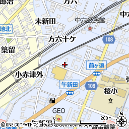 愛知県弥富市鯏浦町中六47周辺の地図
