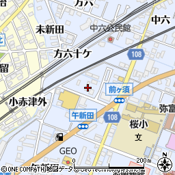愛知県弥富市鯏浦町中六51周辺の地図