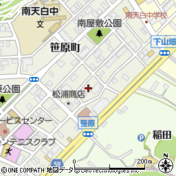 愛知県名古屋市天白区笹原町周辺の地図