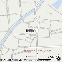 岡山県勝田郡奈義町荒内西周辺の地図