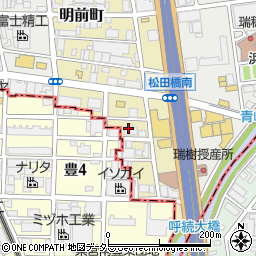 愛知県名古屋市瑞穂区明前町18周辺の地図