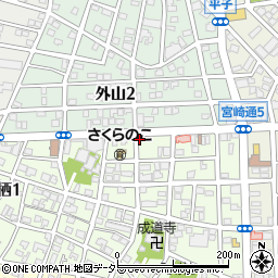 ムツダ生花店周辺の地図