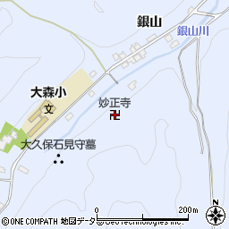 妙正寺周辺の地図