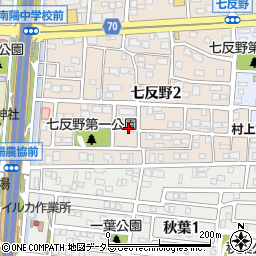 愛知県名古屋市港区七反野2丁目1304周辺の地図