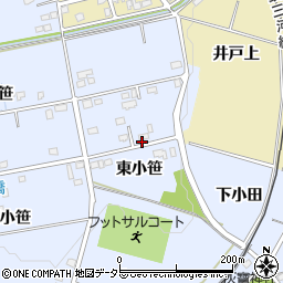 愛知県豊田市越戸町東小笹203周辺の地図