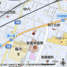 愛知県弥富市鯏浦町中六82周辺の地図