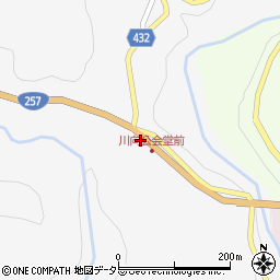 愛知県北設楽郡設楽町川向大栗周辺の地図