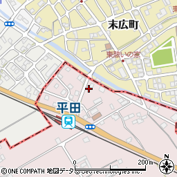 滋賀県東近江市平田町117-1周辺の地図