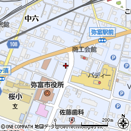 愛知県弥富市鯏浦町中六95周辺の地図