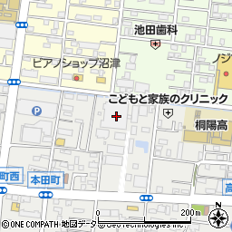 静岡県沼津市本田町2-6周辺の地図