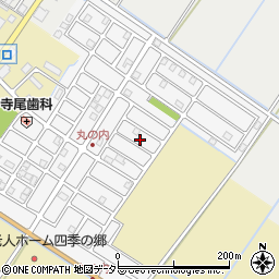 滋賀県近江八幡市丸の内町周辺の地図
