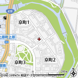 愛知県豊田市京町1丁目110周辺の地図