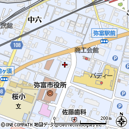 愛知県弥富市鯏浦町中六85周辺の地図