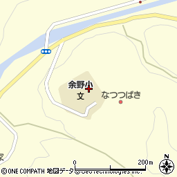 真庭市立余野小学校周辺の地図